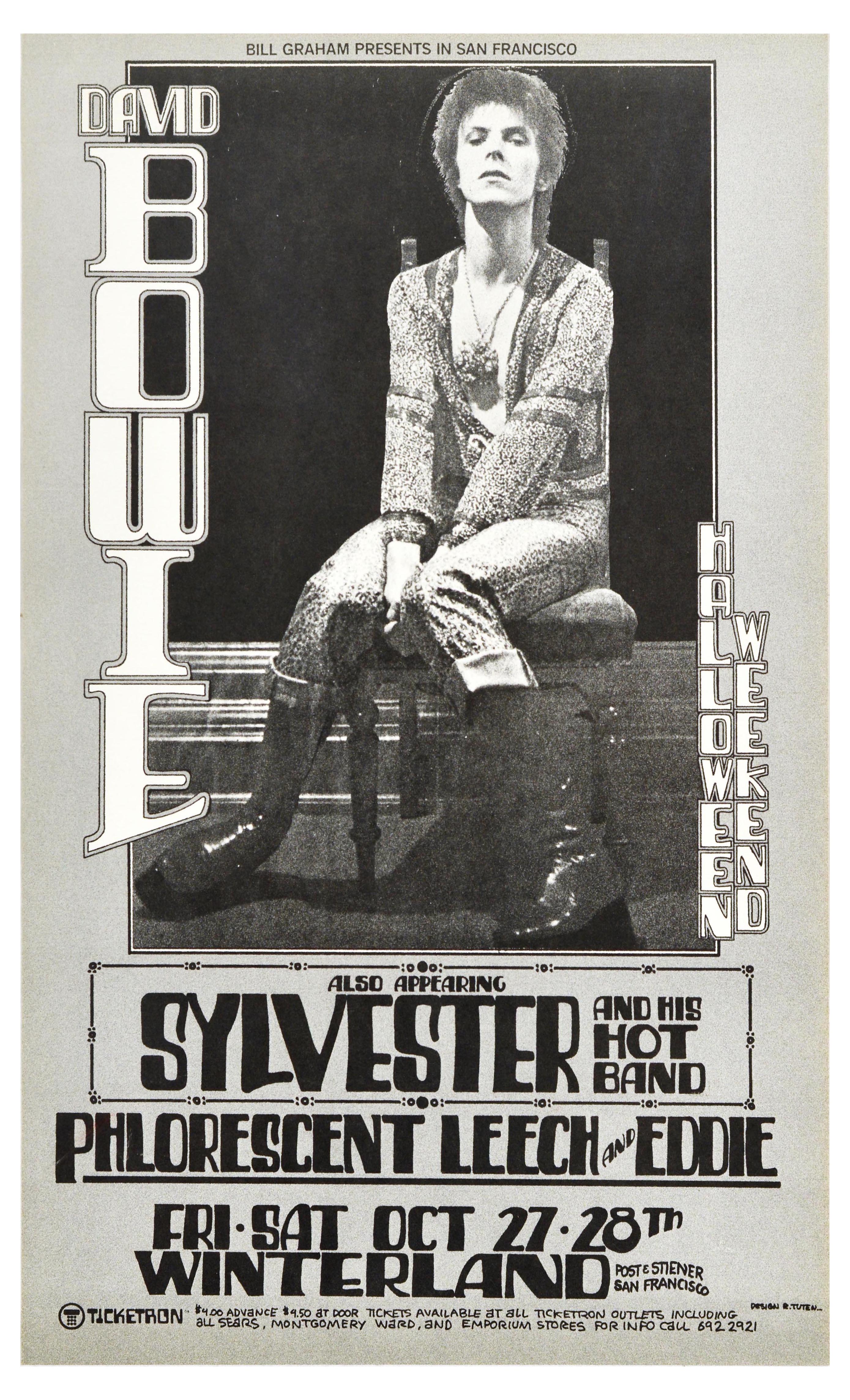 Advertising Poster David Bowie Halloween Weekend