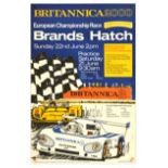 Sport Poster Britannica 2000 European Championship Race Brands Hatch