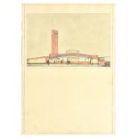 London Underground Poster Hanger Lane Station Art Deco Architecture GWR Brian Lewis