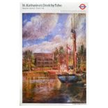 London Underground Poster St Katharine Dock Jacqueline Rizvi