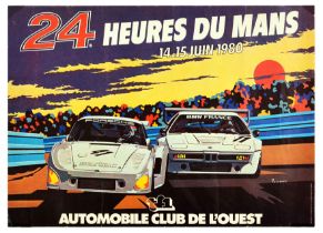 Sport Poster 24 Heures Du Mans Car Racing BMW Porsche