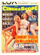 Film Poster How To Marry A Millionaire Marilyn Monroe Grable Bacall