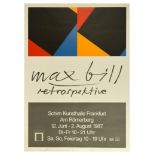 Advertising Poster Max Bill Retrospective Geometrical Graphic Design