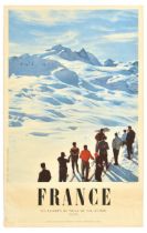 Sport Poster Ski France Val D'Isere Savoie French Alps Winter Sport Skiing