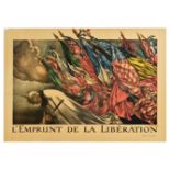 War Poster Emprunt Liberation WWI War Loan Prussian Soldier Allied Forces