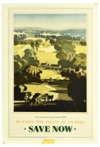War Poster Save Now Fruits of Victory WWIIRowland Hilder