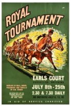 Sport Poster Royal Tournament Pageantry HM Forces Earls Court