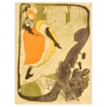 Advertising Poster Jane Avril Can Can Dancer Toulouse Lautrec