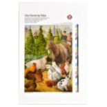 London Underground Poster LT City Farms By Tube Lizzie Riches