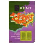 Travel Poster Kent Southern Railway Pictorial Map