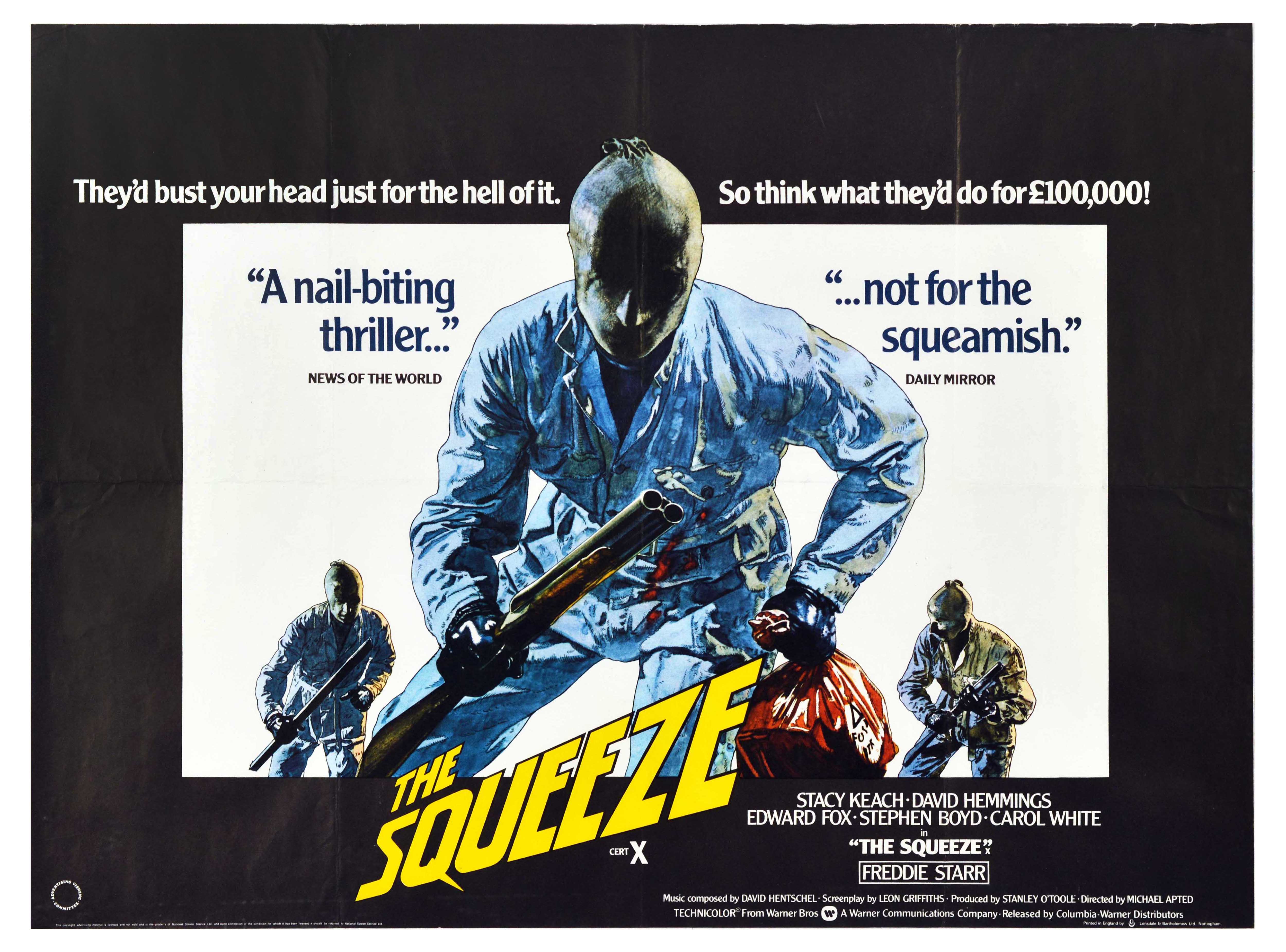 Film Poster The Squeeze British Gangster Thriller