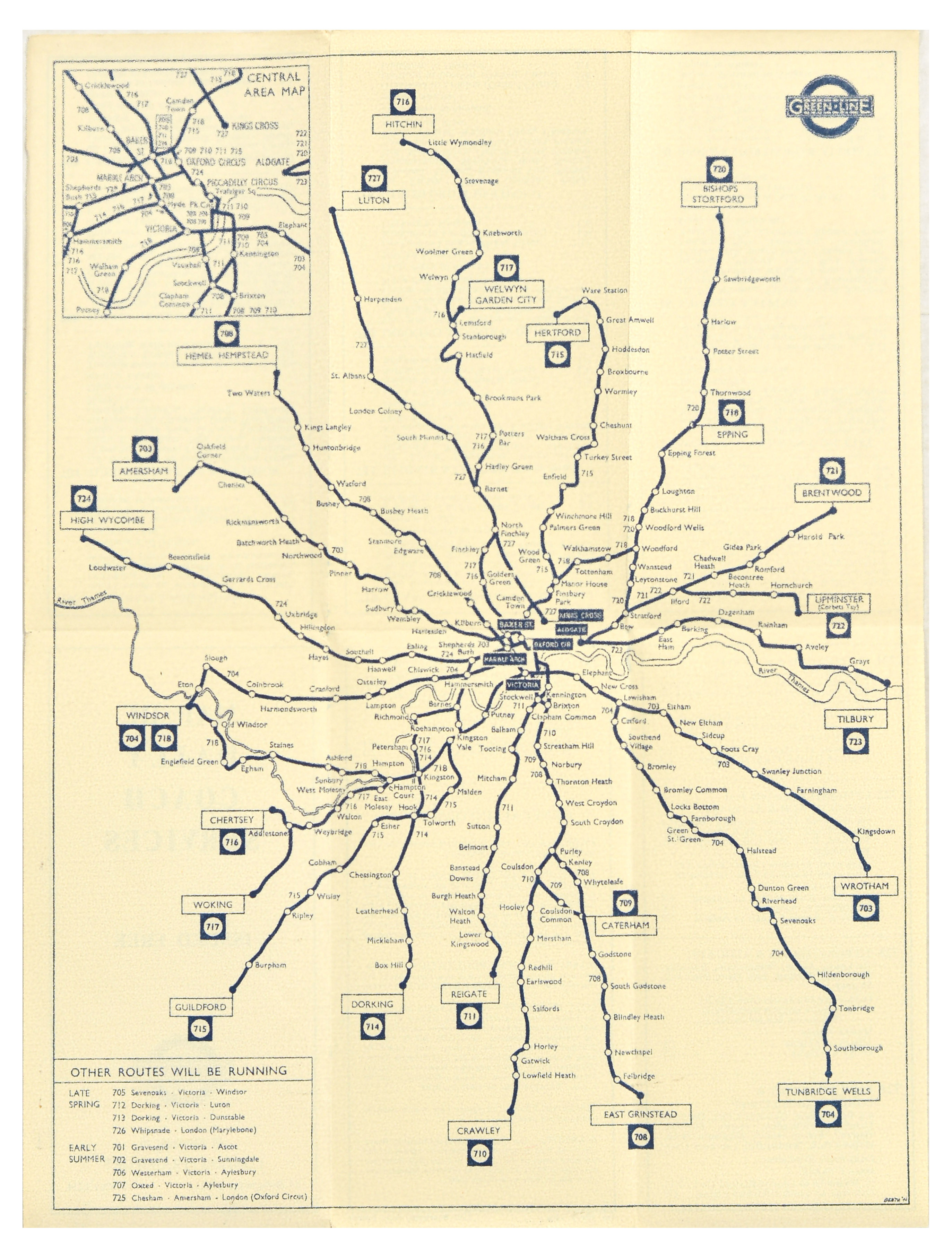 London Underground Set Trolley Bus Tramways Maps Twickenham Teddington - Image 11 of 14