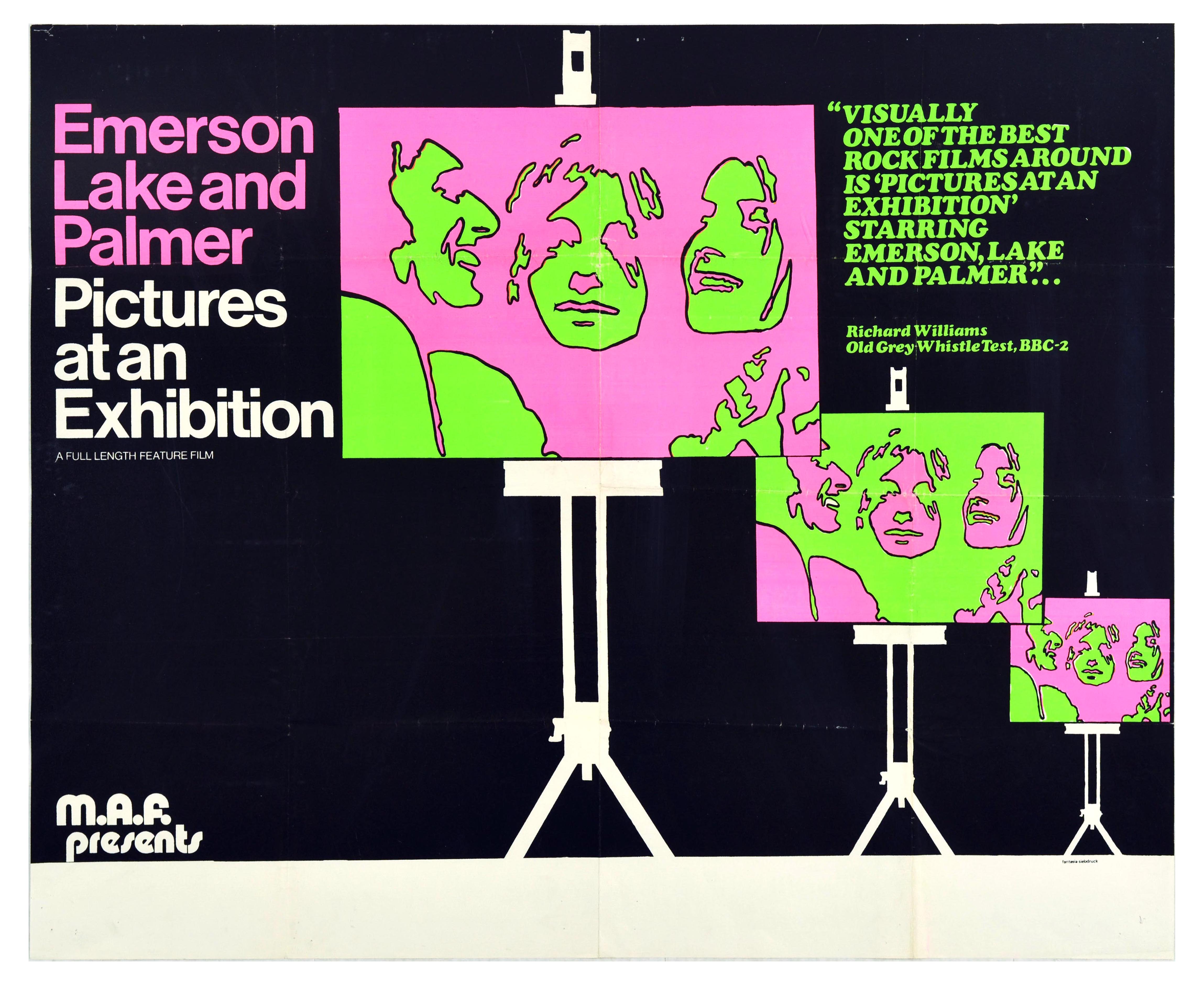 Film Poster Emerson Lake And Palmer Pictures At An Exhibition