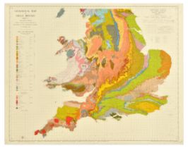 Travel Poster Geological Map Great Britain
