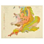 Travel Poster Geological Map Great Britain