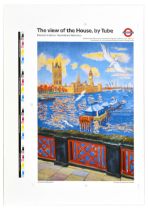London Underground Poster Westminster Palace LT Frederick Gore
