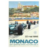 Sport Poster Monaco Grand Prix Formula One F1 1966 Michael Turner