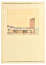 London Underground Poster South Ruislip Station Art Deco Architecture GWR Brian Lewis