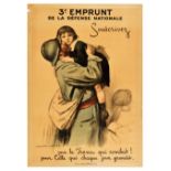 War Poster Emprunt WWI War Loan Soldier Children