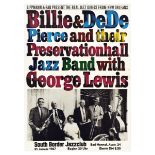 Advertising Poster Billie DeDe Pierce George Lewis Jazz Band Concert