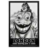 Advertising Poster London Come Wearing Just A Smile Alan Aldridge
