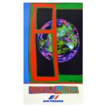 Travel Poster Merveilles De Laterre Wonders Of The Earth Air France Bezombes