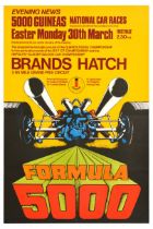 Sport Poster Formula 5000 National Car Races Brands Hatch