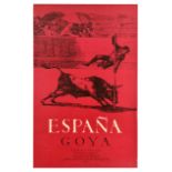 Travel Poster Espana Goya Bullfighting Madrid Spain Juanito Apinani