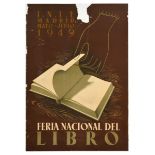 Advertising Poster Book Fair Madrid Feria Nacional del Libro