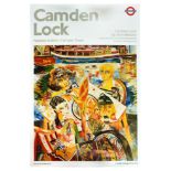 London Underground Poster Camden Lock John Bellany Large