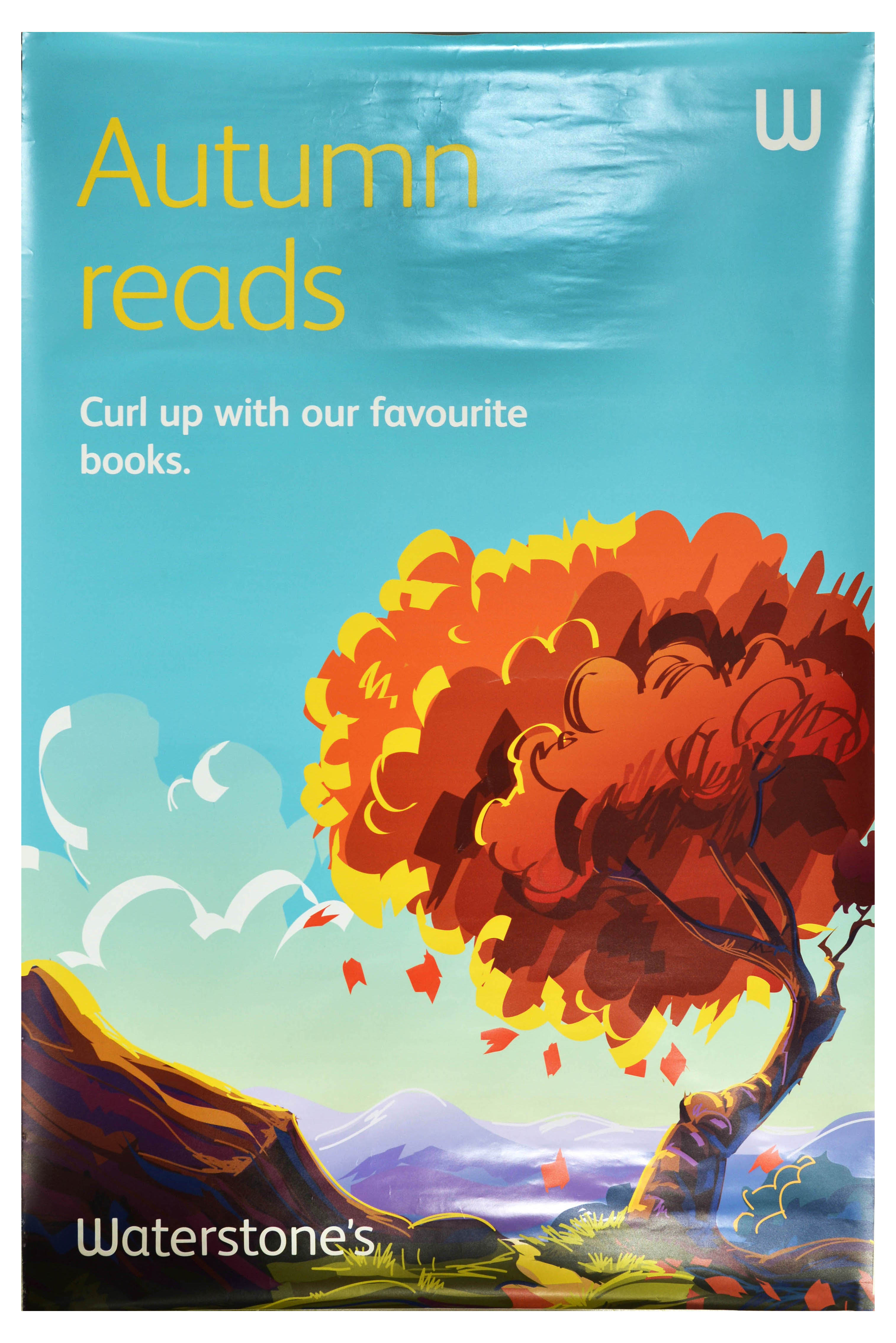 Advertising Poster Waterstones Autumn Reads Favourite Books Book Store