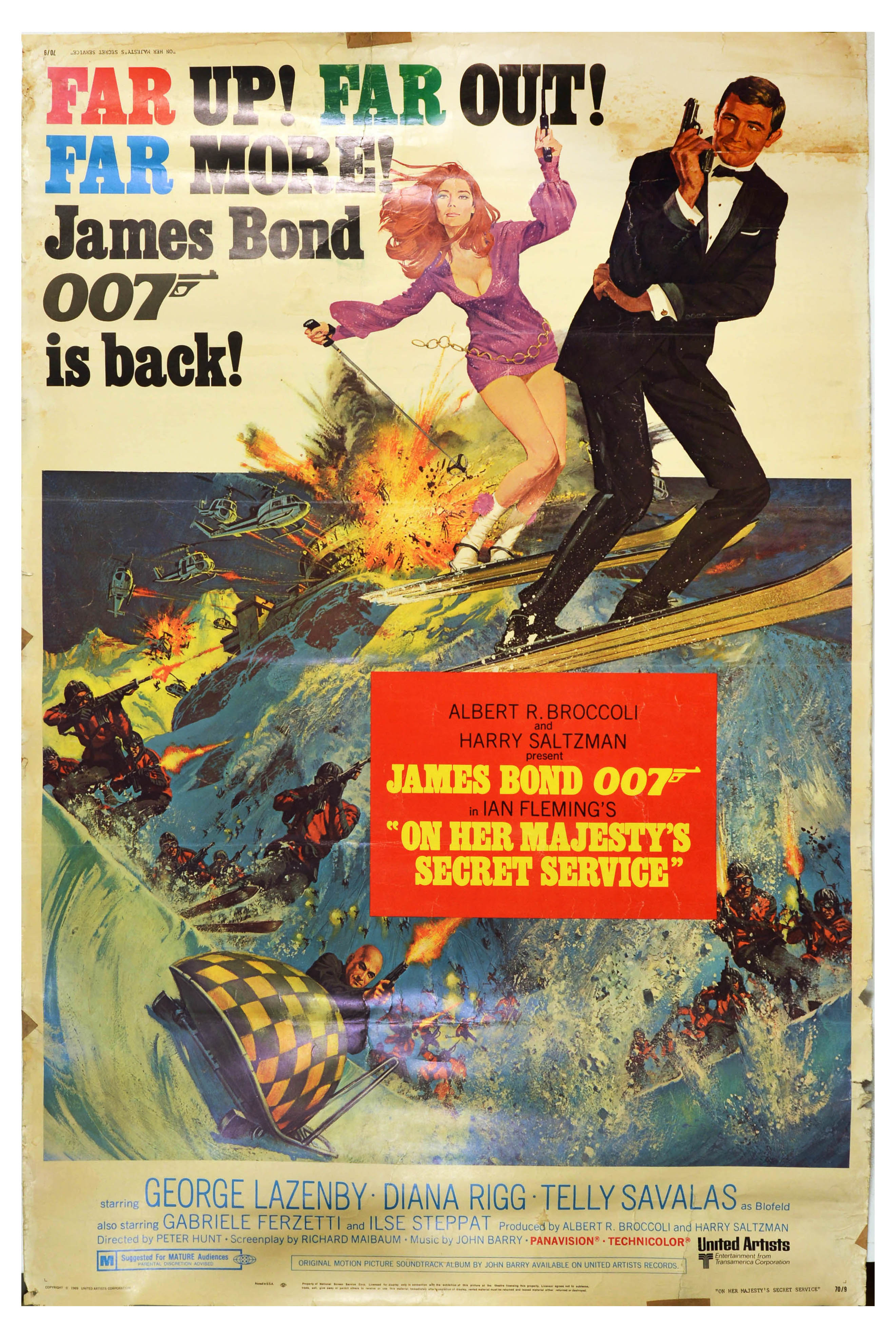 Film Poster James Bond On Her Majesty’s Secret Service OHMSS 