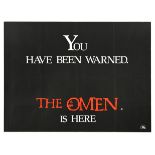 Film Poster The Omen Teaser Quad You Have Been Warned Horror Thriller