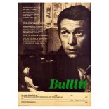 Film Poster Bullitt Steve McQueen DDR Detective Action