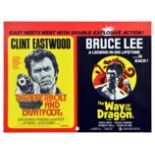 Film Poster Bruce Lee Clint Eastwood Way Of the Dragon Thunderbolt Lightfoot