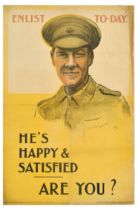 War Poster Enlist Today UK Recruitment WWI