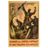 War Poster African Army Colonial Troops Day WWI Troupes Coloniales Armee Afrique