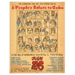 Advertising Poster People Salute To Cuba USA