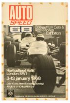 Sport Poster Auto Speed 68 Racing Cars Exhibition