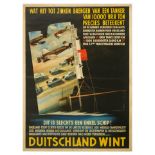War Poster Germany Wins Nazi Submarines WWII