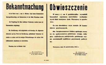 War Poster Warsaw WWII Railway Explosion Communist Nazi Execution