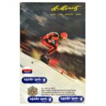 Sport Poster St Moritz World Ski Championships Skier Winter Sport Switzerland