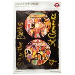 London Underground Poster Oranges and Lemons Gillian Ayres