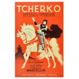 Advertising Poster Tcherko Hungarian Operetta Knight White Horse
