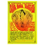 Advertising Poster Folk Rock Festival Music Hendrix Jefferson Airplane Led Zeppelin