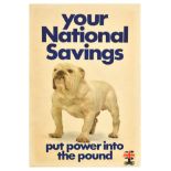 Propaganda Poster National Savings Pund Power English Bulldog