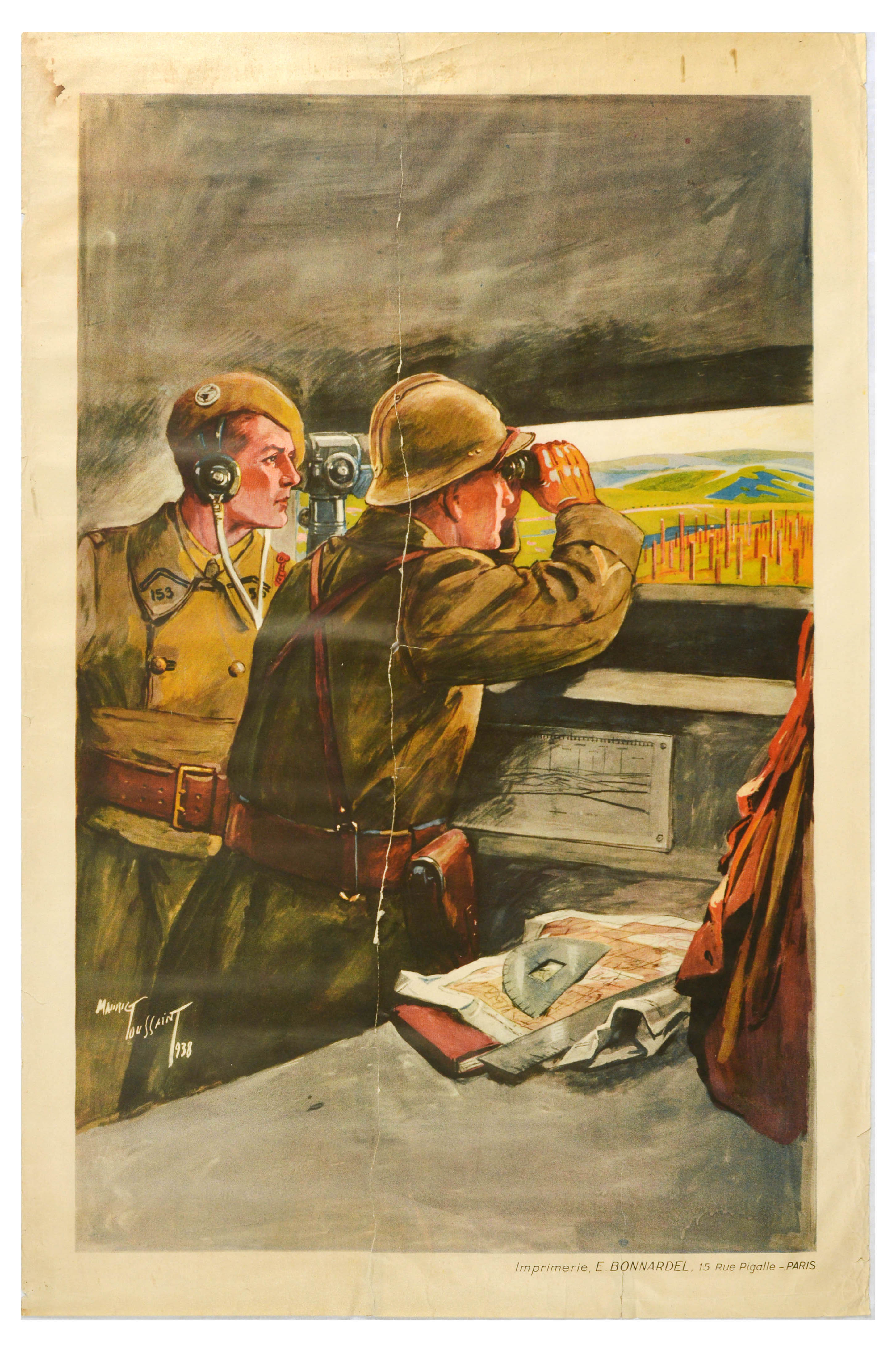 Propaganda Poster Metropolitan Troops Maurice Toussaint