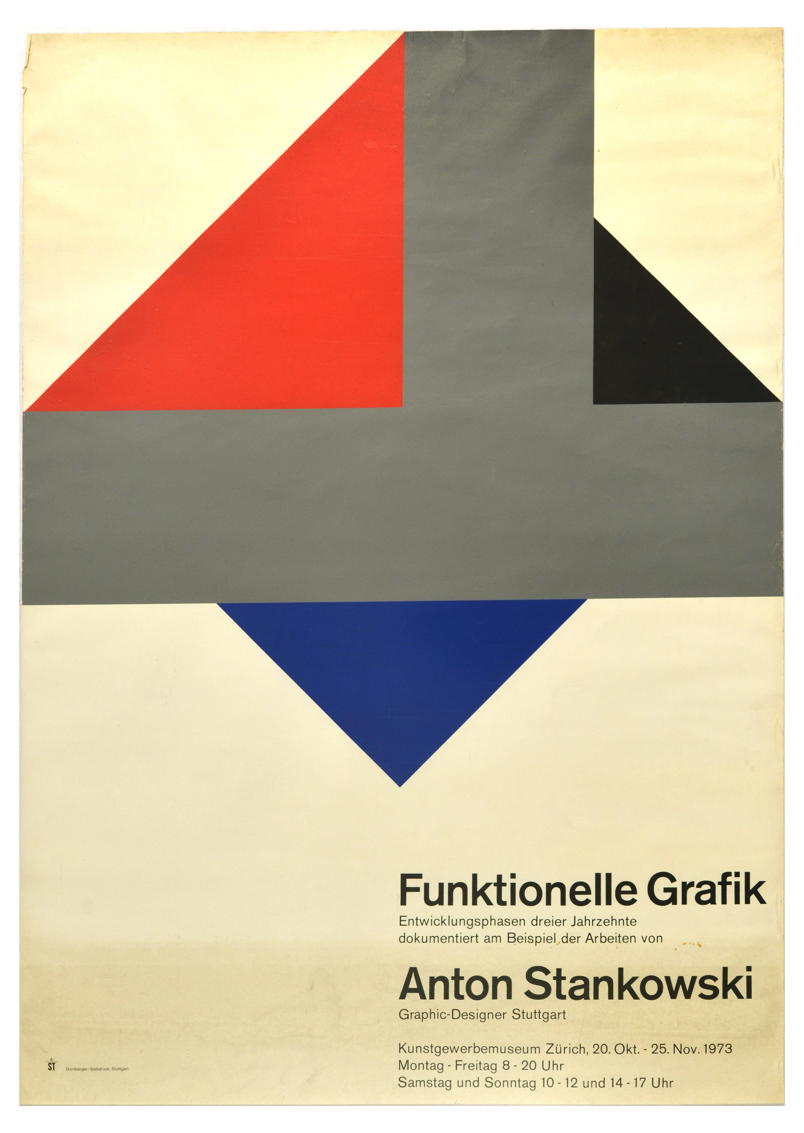 Advertising Poster Anton Stankowski Graphic Design Stuttgart