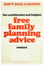 Propaganda Poster Free Family Planning Health Social Security