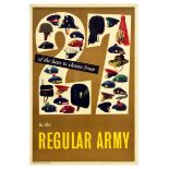 Propaganda Poster Regular Army Recruitment Hats Soldier UK